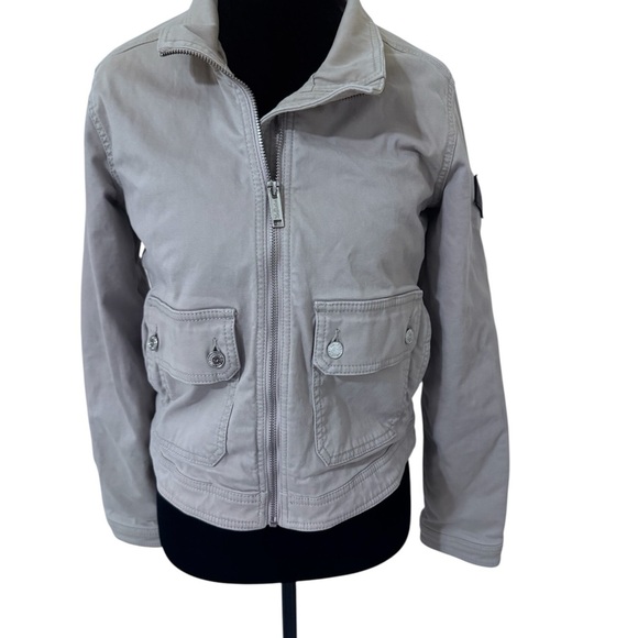 Hollister Kids Light Gray Jean Jacket - Picture 2 of 8